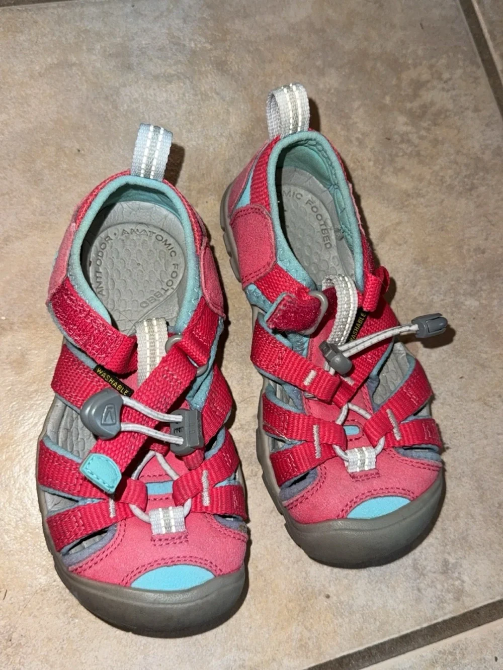 Keen Kids Pink and Teal Active Sandals